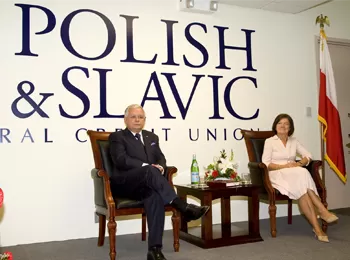 President of the Republic of Poland, Lech Kaczy?ski, with the First Lady, Maria Kaczy?ska visited PSFCU