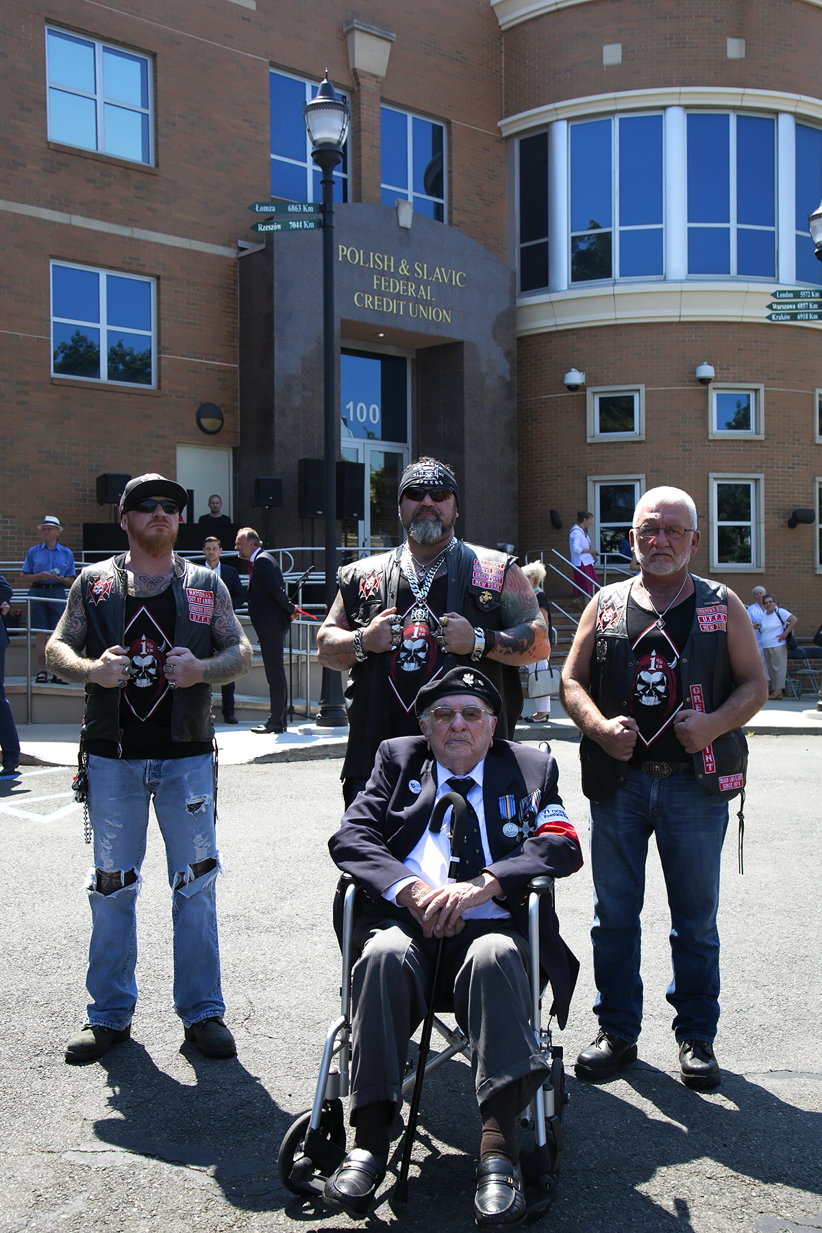 Harley-Davidson motorcycles riders from the Polish “Unknown Riders” club 