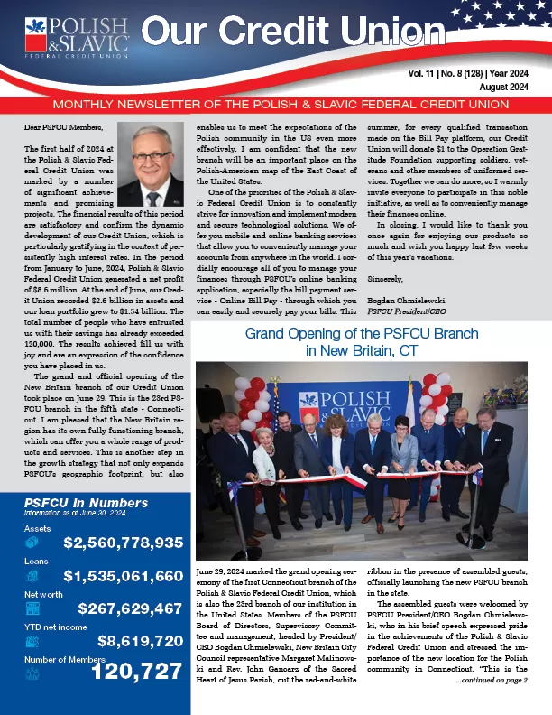 August 2024 PSFCU Newsletter