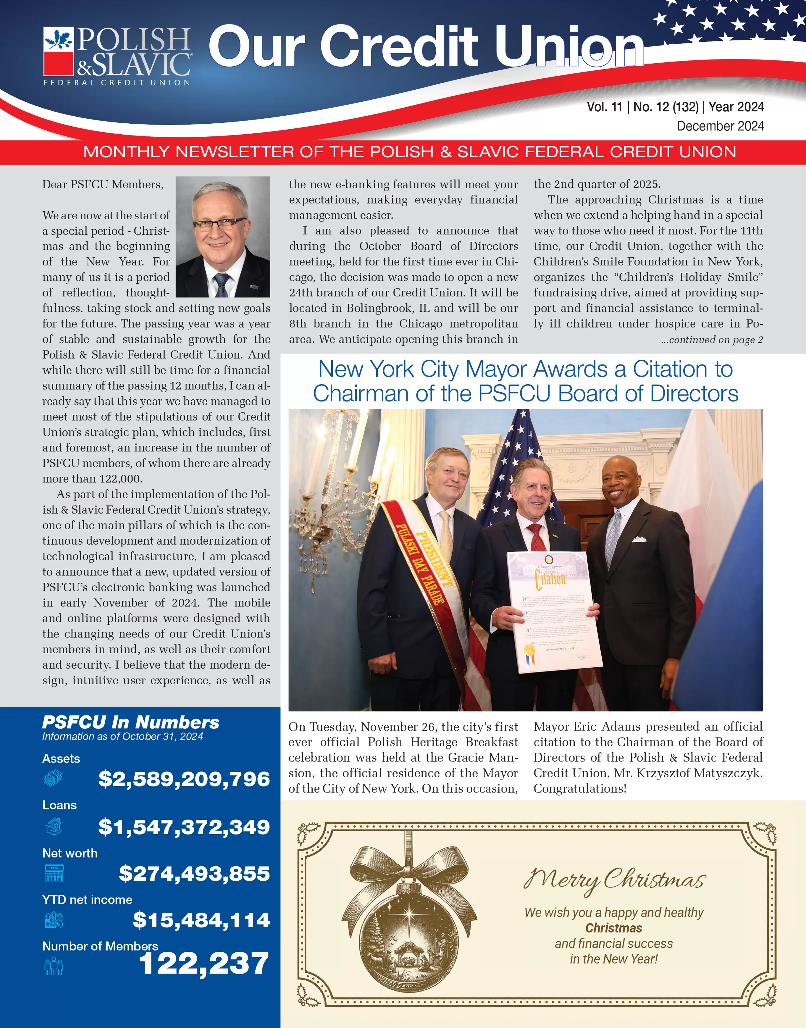 December 2024 PSFCU Newsletter